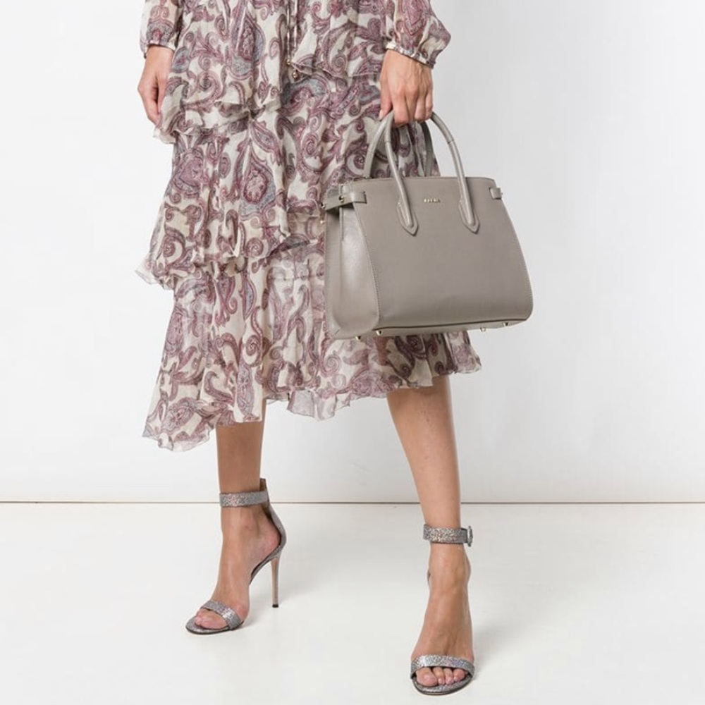 Furla Sabbia Small Pin Tote - Grey